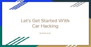 Let's Get start with Car Hacking